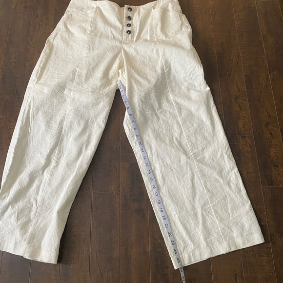 Universal Standard Coastal White linen blend pants - Picture 9 of 12